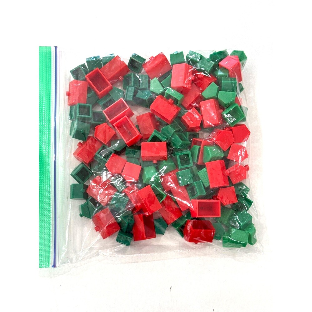 Monopoly House and Hotel Replacement Pieces / Parts